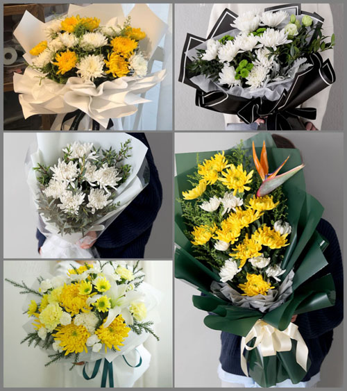 陕西咸阳市旬邑县湫坡头镇旮旯子村白事花束代送